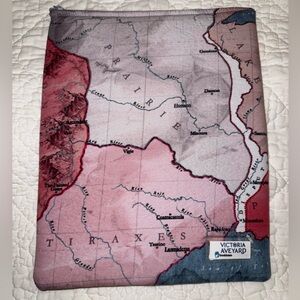 BookBeau brand Victoria Aveyard Book Sleeve with Map Design